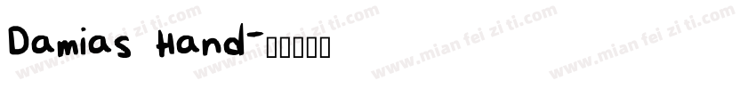 Damias Hand字体转换